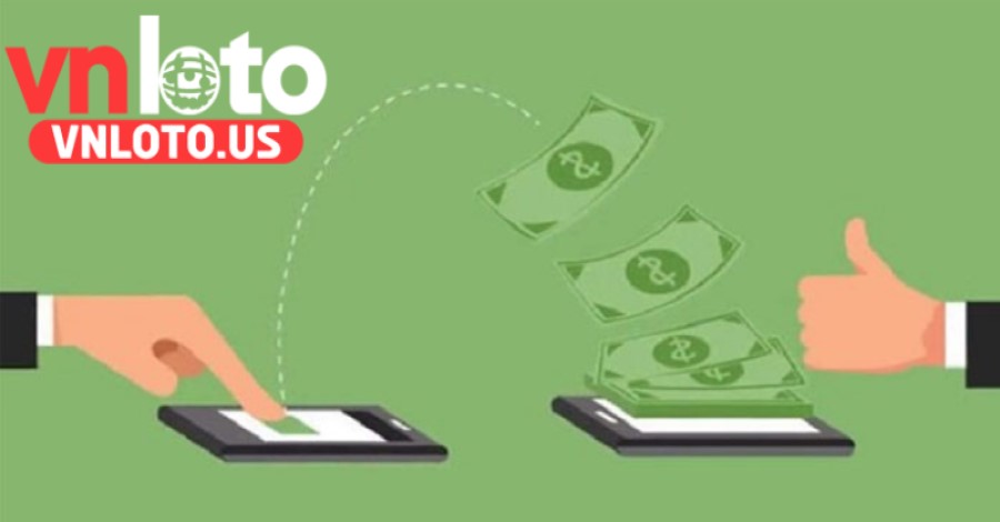 Người chơi chọn hình thức rút tiền Vnloto