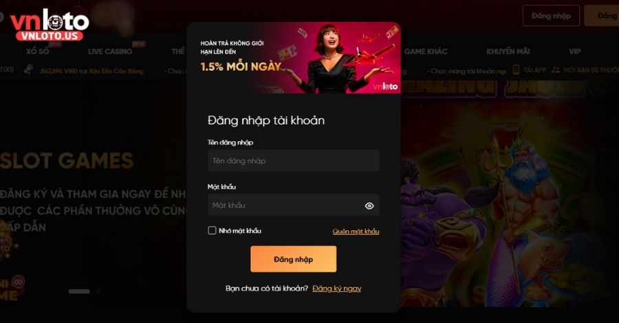 Hướng dẫn cách đăng nhập Vnloto nhanh chóng và đơn giản