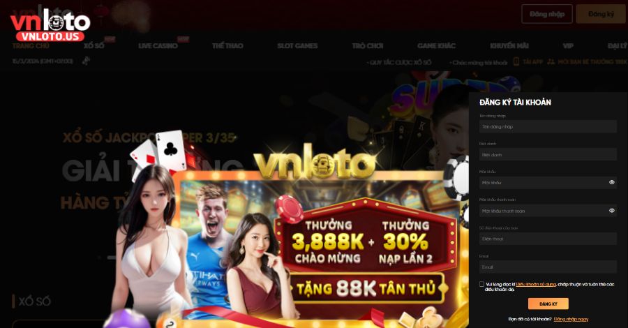 đăng ký Vnloto